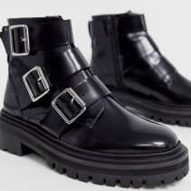 Продам чёрные кожаные ботинки, в Улан-Удэ