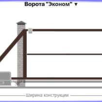 Дачные откатные ворота, в Рузе