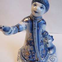 Снегурочка, Гжель (в золоте) авторская роспись, в Москве