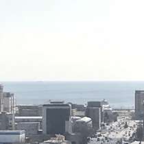 Панорама на море КАСПИИ. Солнечный АЗЕРБАЙДЖАН, в г.Баку