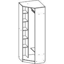 Угловой шкаф Город Шимо светлый/Шимо тёмный, в Кемерове