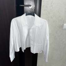 Рубашка, укороченная, белая, в Самаре