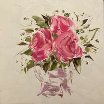 Картина маслом Букет роз, в Москве