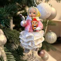 Игрушки ручной работы из ваты на елку, в Москве