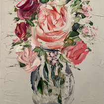 Картина маслом Цветы, в Москве