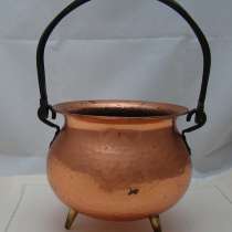 Кашпо медное винтажное (Q320), в Москве
