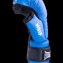Перчатки для рукопашного боя HSIF RF3206, 6oz, к/з, синий, в Сочи