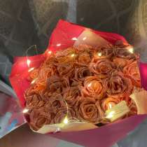 Букет из атласных роз, в Калининграде