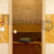 Дверь стеклянная бронза Sauna market бронза, в Красноярске