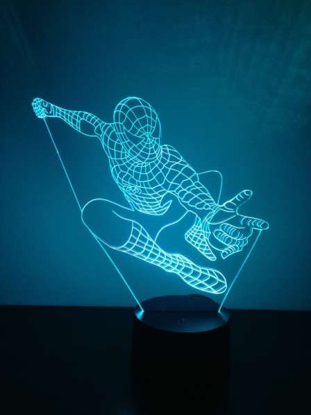 Светодиодный 3Д ночник "Человек паук"
