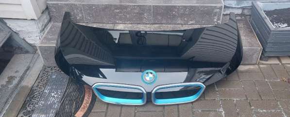 Капот BMW I3 I01 комплект (эмблема и решетки) в фото 3