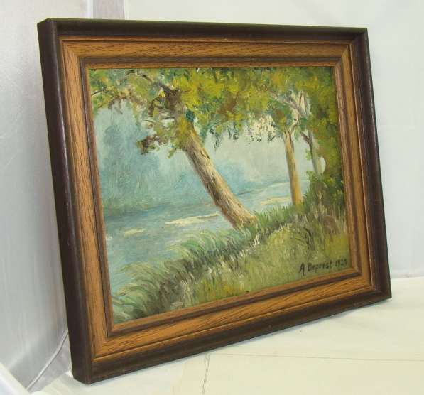 Картина старинная пейзаж (W596) в Москве фото 4