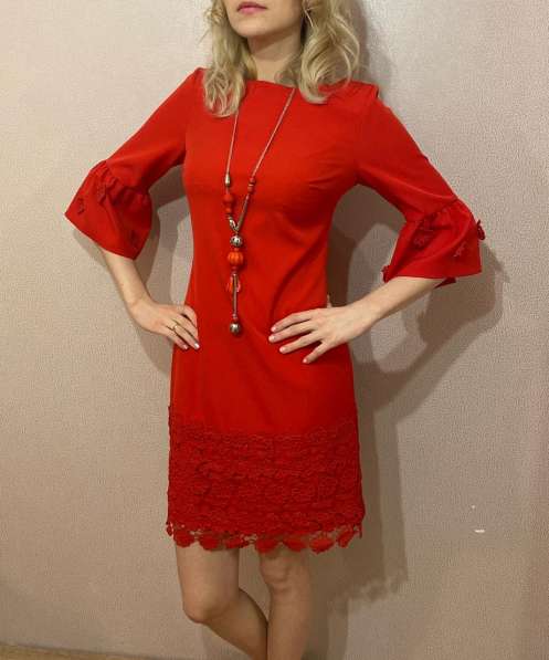Платье женское молодёжное красное, производство Турция в Москве