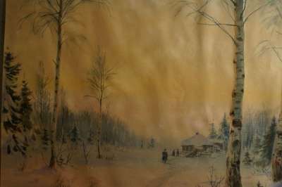 М. Балунин, «Зимний пейзаж», Россия, 19 в в Санкт-Петербурге фото 4