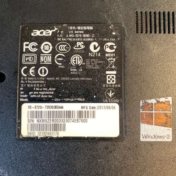 Ноутбук Acer aspire v5-572g в Новосибирске фото 7