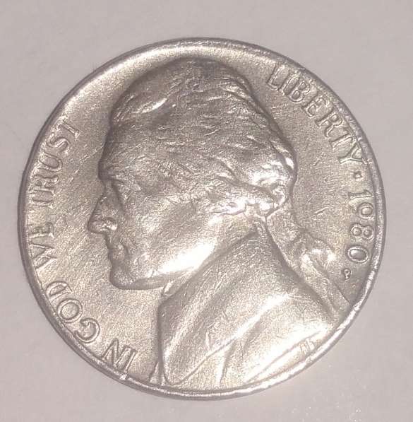 США 5 центов 1980 г.