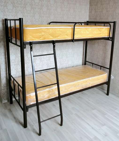 Кровати двухъярусные, односпальные на металлокаркасе в Геленджике