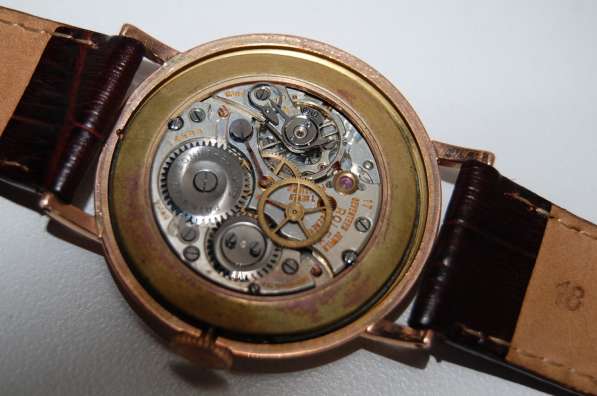 Мужские винтажные золотые 14k часы Rolex Chronometr в Москве фото 4