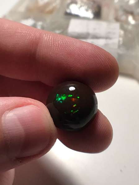 Натуральный опал 15,5 карат Круглый кабошон в Москве фото 5