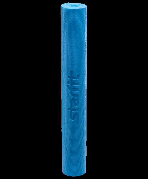 Коврик для йоги FM-101 PVC 173x61x0,3 см, синий