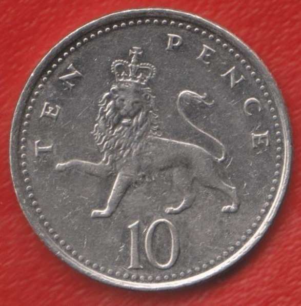 Великобритания Англия 10 пенни 2001 г. Елизавета II