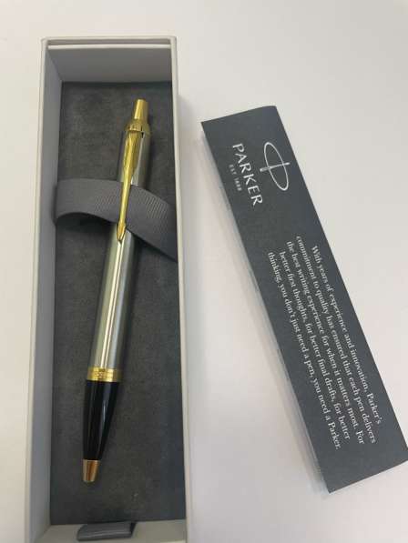 Ручка шариковая Parker, IM Brushed Metal GT, подарочная