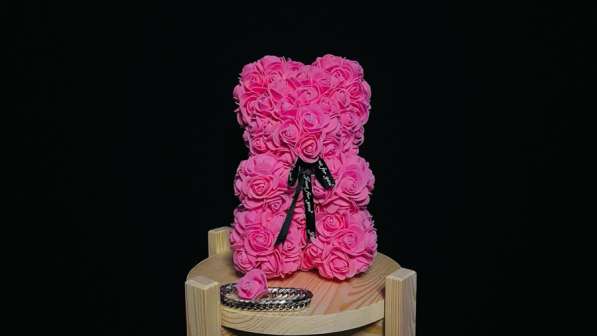 Подарок на 14 февраля мишка из роз в Красноярске фото 4