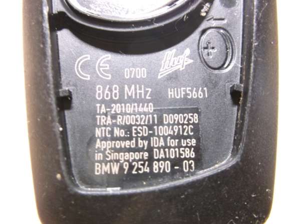 BMW F-Series smart key 868 MHz HUF 5661 PCF7953 в Волжский фото 7
