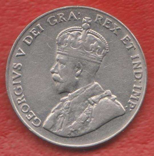 Канада 5 центов 1929 г. Георг V в Орле