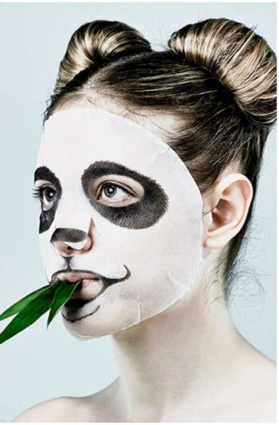 Тканевые маски для лица с изображением животных