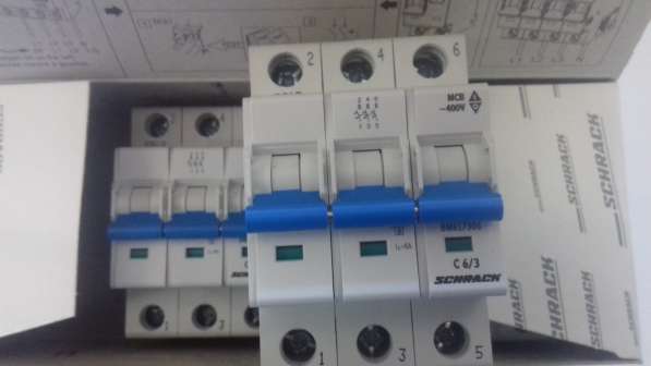 Автоматические выключатели 1,2,3 полюса УЗО, Диф Schrack Tec в Москве фото 6