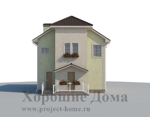 Строительство дома из газобетона 9.2x11.5 155.5 кв. м в Москве