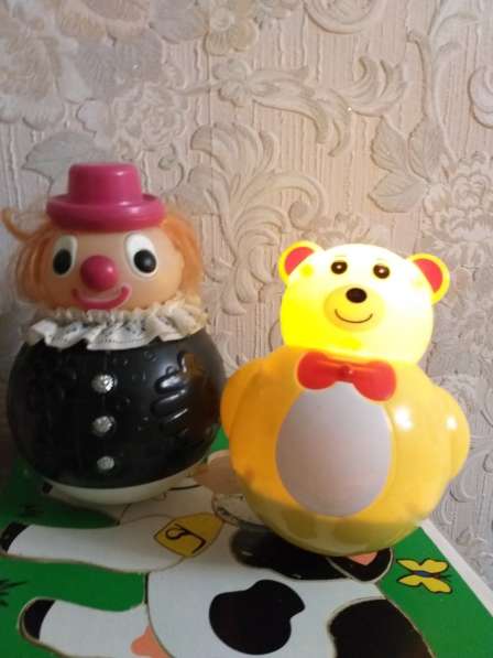 Неваляшки детские Клоун и Медведь-2шт в фото 3