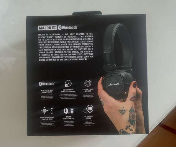 Наушники Marshall major 3 bluetooth в Москве фото 5