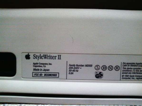 Принтер Apple StyleWriter II