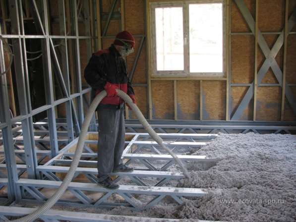 Утепление зарекомендованным утеплителем Эковата