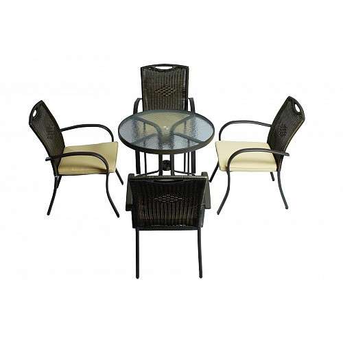 Комплект: стол и 4 кресла (арт. кресел YA-4004), арт. YA-619