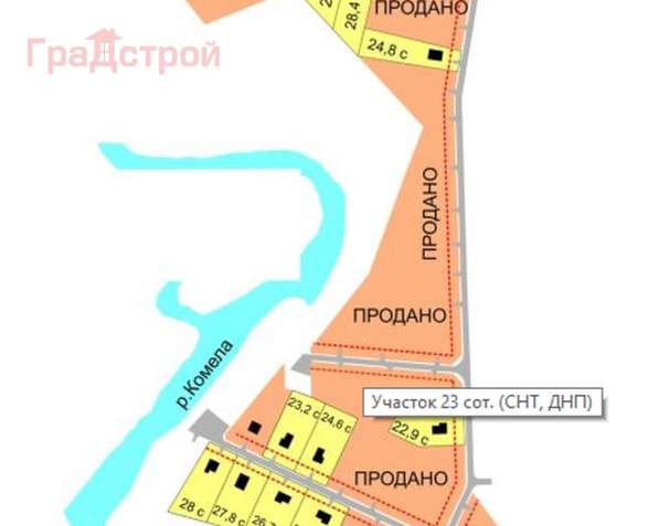 realty_mapper3.plot_in_locationПлощадь 23.00 сот.
