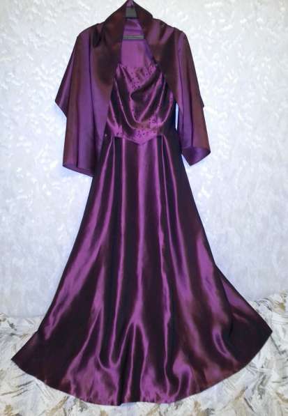 Вечернее платье с шарфом 44 разм