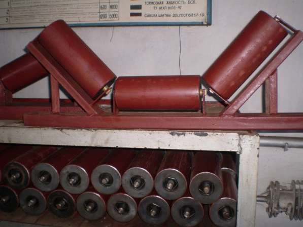 Ролики желобчатые ленточного конвейера в Омске фото 4