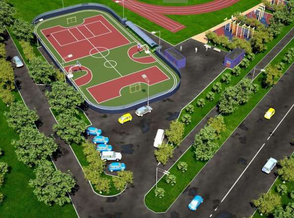 Строительство спортивных, игровых и детских площадок в Екатеринбурге фото 7