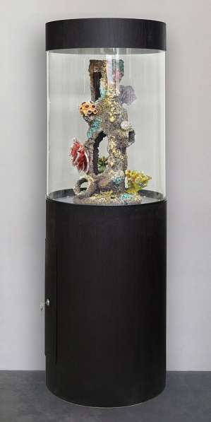 Цилиндрический аквариум на 130 литров в Уфе фото 3