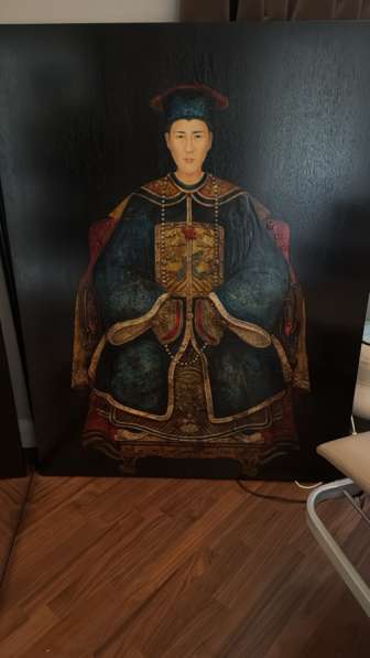 Картина на деревянном слебе