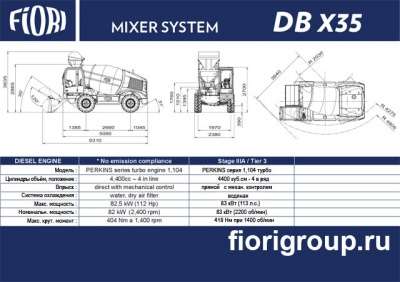 автобетоносмеситель Fiori DBX35 в Москве