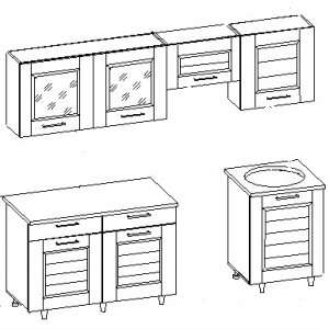 Кухонный гарнтитур Селина 201