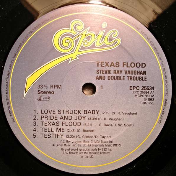 Stevie Ray Vaughan And Double Trouble - Texas Flood в Санкт-Петербурге