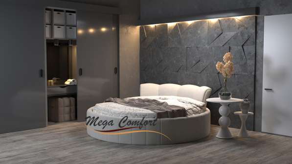 Круглая двуспальная кровать «Жемчужина» в Москве