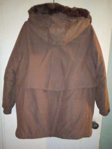 Куртка женская осень-зима, размер 48, цвет коричневый в фото 3