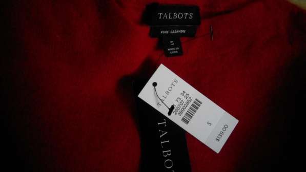 100% кашемир новый свитер, цвет красный, p.44 (из США) в Москве фото 7