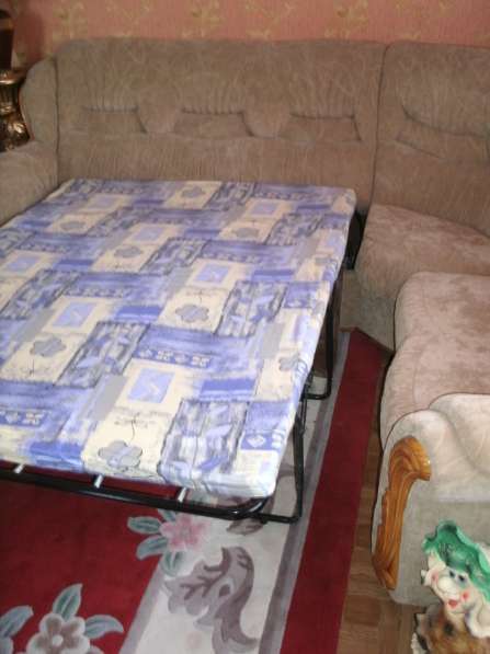 Продам диван угловой-трансформер.+ кресло в Краснодаре фото 3